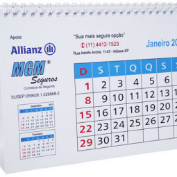 Calendário de mesa